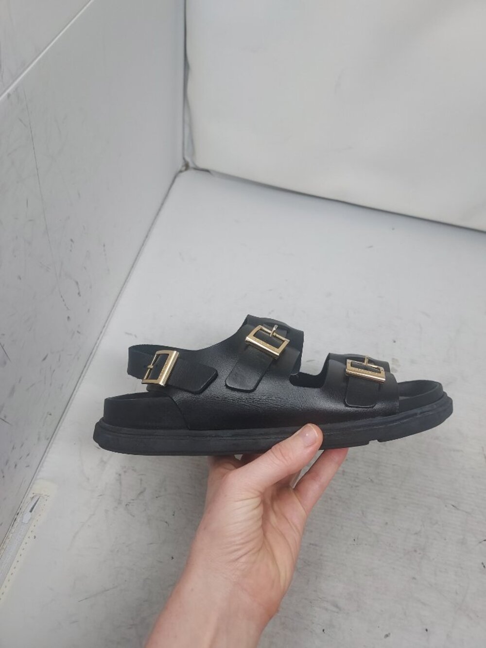 Birkenstock Black WOMENS Cannes Buckled Sandal - Picture 4 of 7